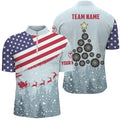 Christmas American Flag Darts Quarter-Zip Custom Patriotic Dart
