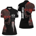 Red Geometric Camo American Flag Skull Darts Patriotic Women Dart