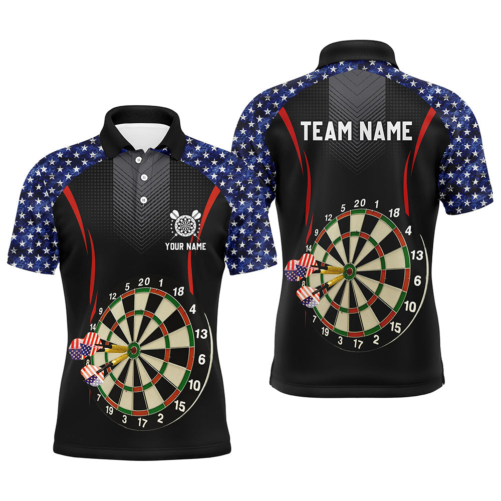 American Flag Darts Quarter-Zip With Name Patriotic Dart Dart