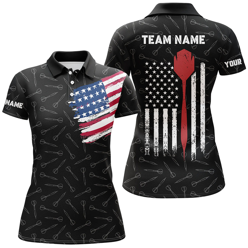 American Flag Darts Quarter-Zip Custom Patriotic Darts Dart