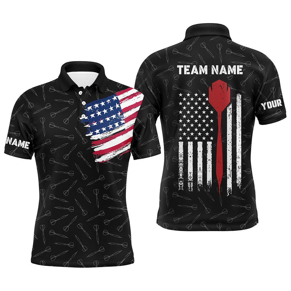 American Flag Darts Quarter-Zip Custom Patriotic Darts Dart