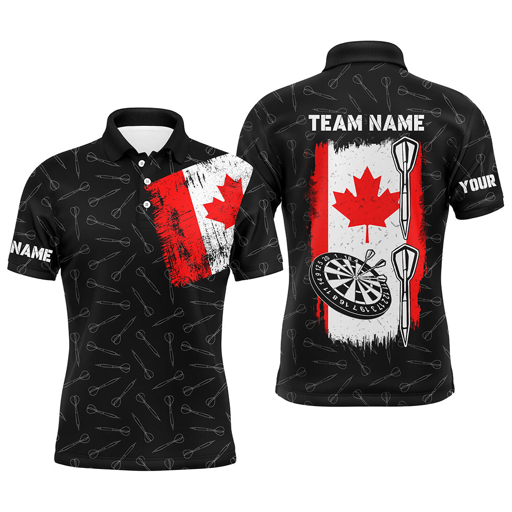 Canada Flag Darts Quarter-Zip Custom Patriotic Dart Dart Team