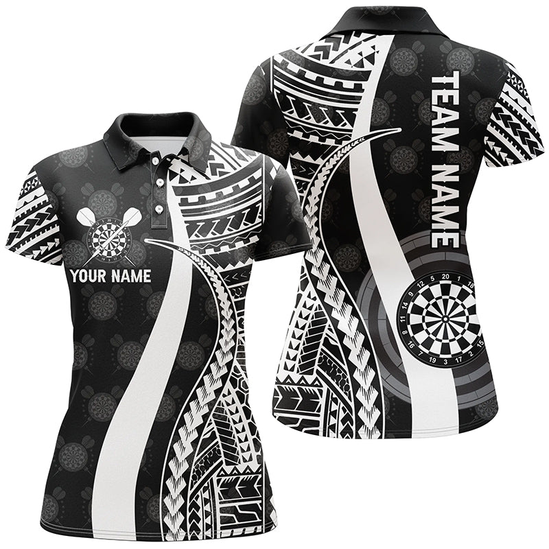 Black White Tribal Personalized Darts Quarter-zip Custom Cool Dart