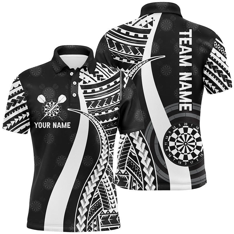 Black White Tribal Personalized Darts Quarter-zip Custom Cool Dart