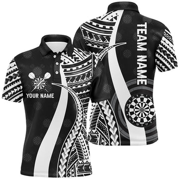 Black White Tribal Personalized Darts Quarter-zip Custom Cool Dart
