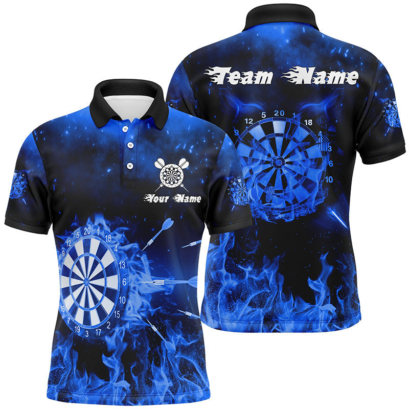 Personalized Darts Blue Fire Flame Custom Dart