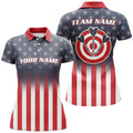 Gradient American Flag Darts Quarter-Zip Custom Patriotic Dart