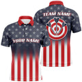 Gradient American Flag Darts Quarter-Zip Custom Patriotic Dart