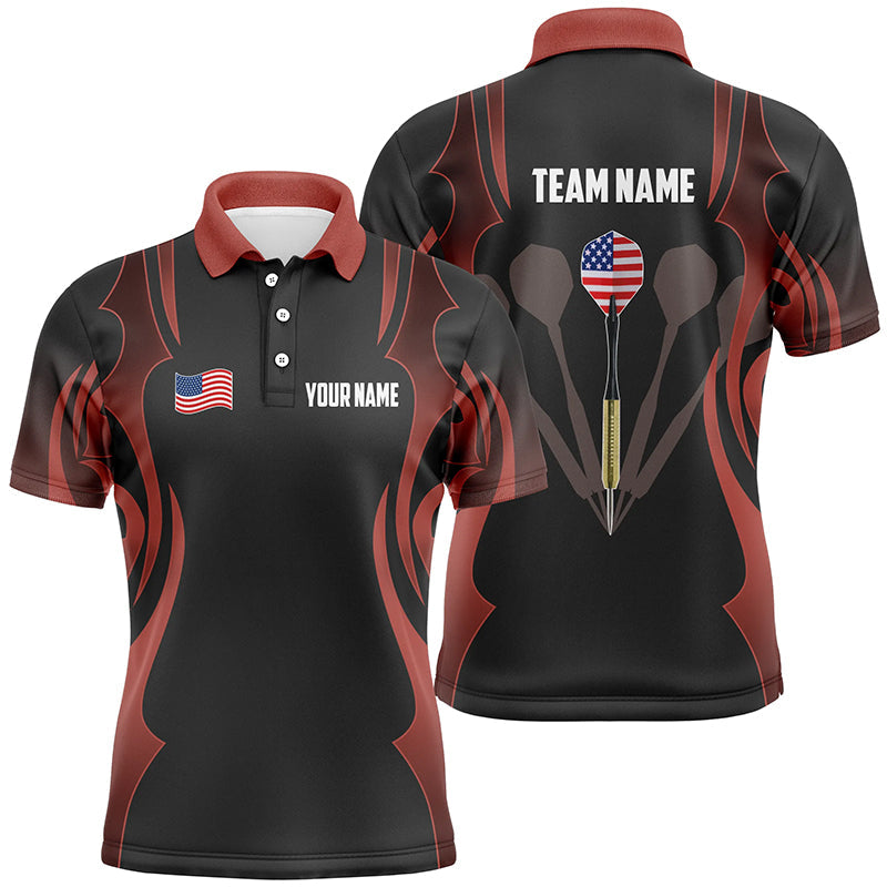 Personalized Black Red Darts American Flag Patriotic Women Dart
