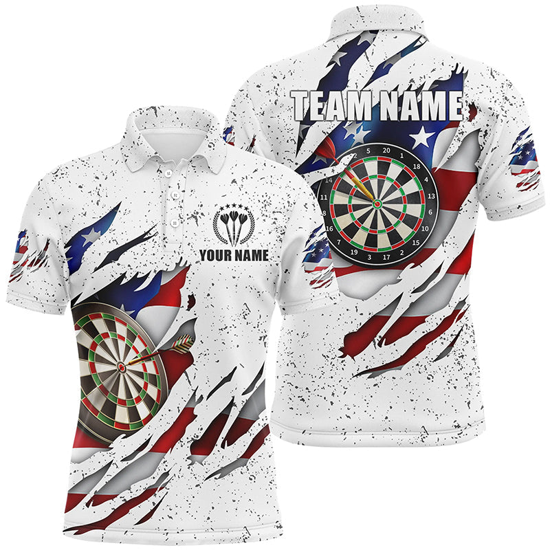 American Flag White Grunge Dart Custom Patriotic Dart