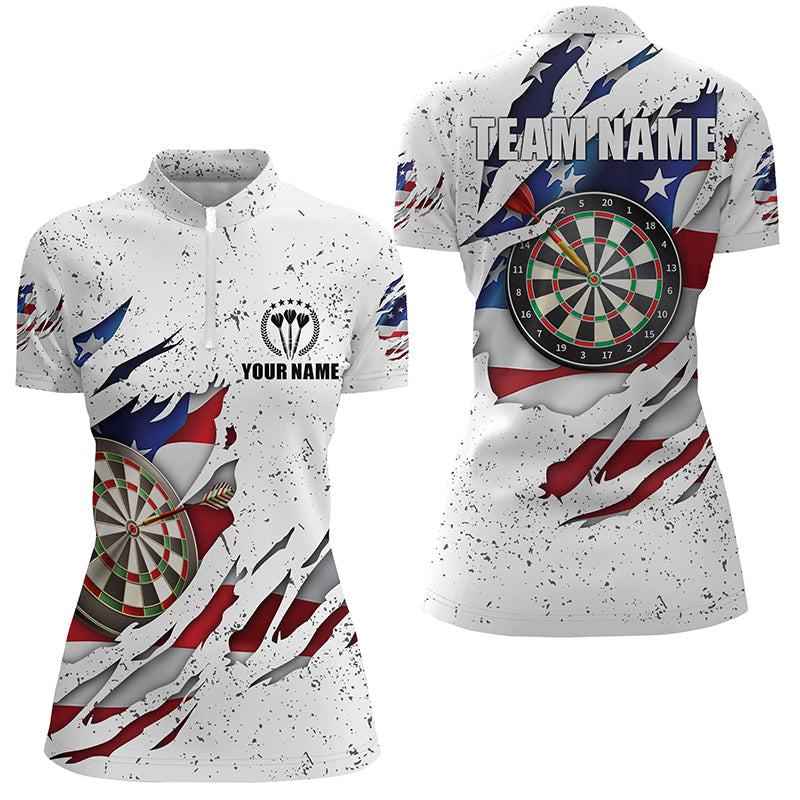American Flag White Grunge Dart Custom Patriotic Dart