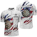 American Flag White Grunge Dart Custom Patriotic Dart