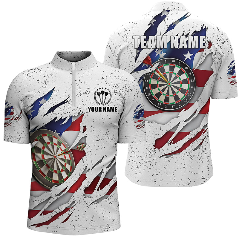 American Flag White Grunge Dart Custom Patriotic Dart