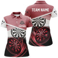 Personalized Red Black Dart Quarter-Zip Custom Cool Dart Team