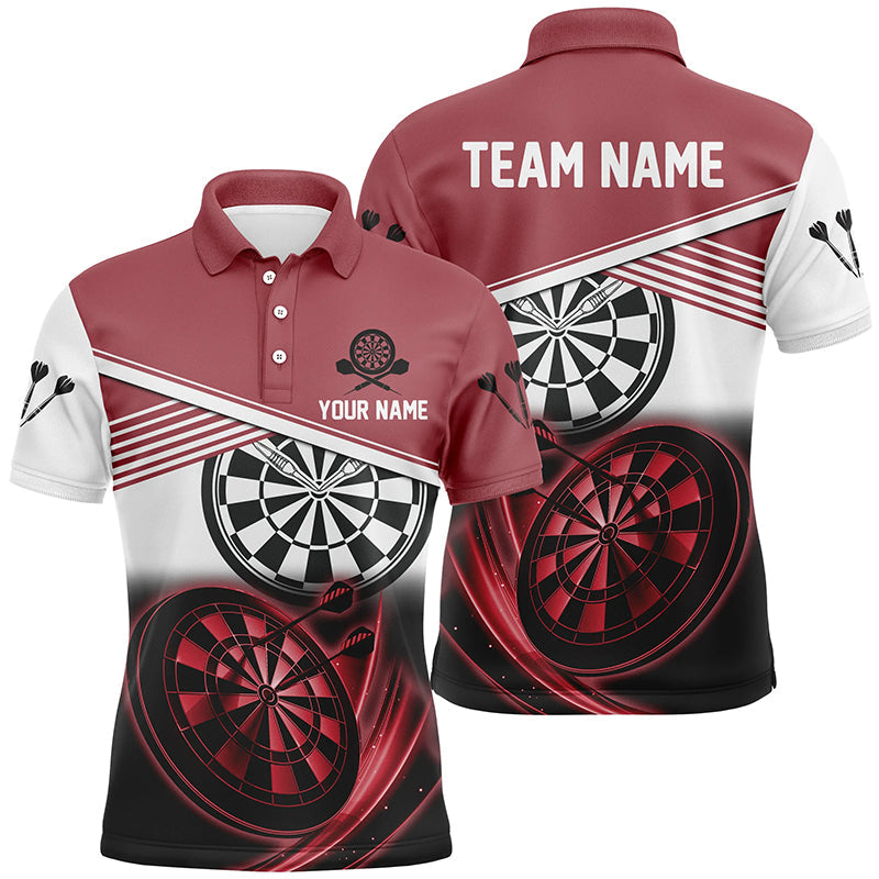 Personalized Red Black Dart Quarter-Zip Custom Cool Dart Team