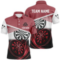 Personalized Red Black Dart Quarter-Zip Custom Cool Dart Team