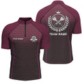 Personalized Interlaced Waving Darts Quarter-Zip Custom Women Dart Dart