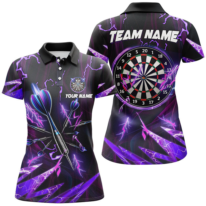 Purple Thunder Lightning 3D Darts Custom Women Dart Dart