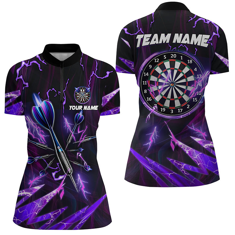 Purple Thunder Lightning 3D Darts Custom Women Dart Dart