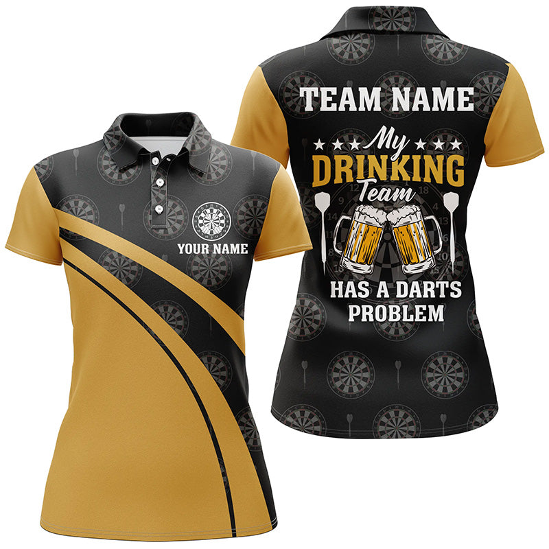 My Drinking Team Beer Darts Black Yellow Custom Darts