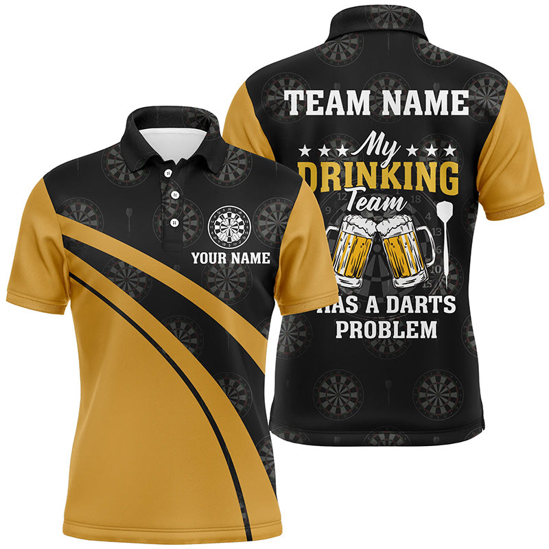 My Drinking Team Beer Darts Black Yellow Custom Darts