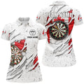 Canada Flag Grunge Darts Quarter-zip Custom Patriotic Dart