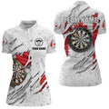 Canada Flag Grunge Darts Quarter-zip Custom Patriotic Dart