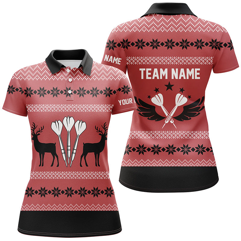 Personalized Darts Christmas Reindeers Red Custom Darts
