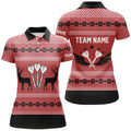 Personalized Darts Christmas Reindeers Red Custom Darts