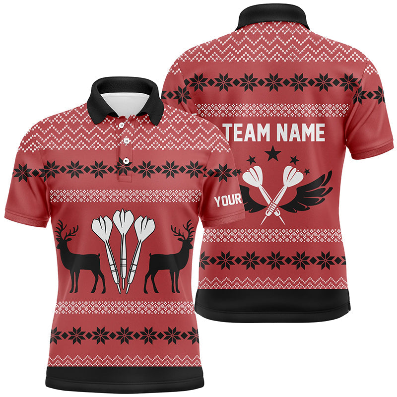 Personalized Darts Christmas Reindeers Red Custom Darts