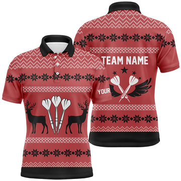 Personalized Darts Christmas Reindeers Red Custom Darts