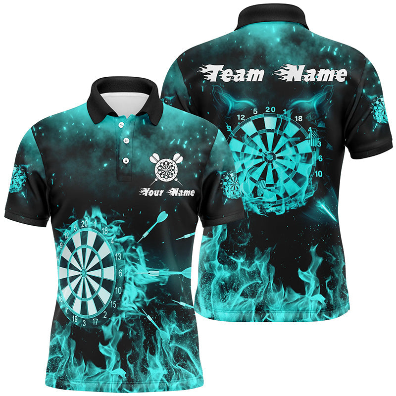 Turquoise Fire Flame Darts Custom Darts Dart