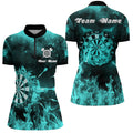 Turquoise Fire Flame Darts Custom Darts Dart