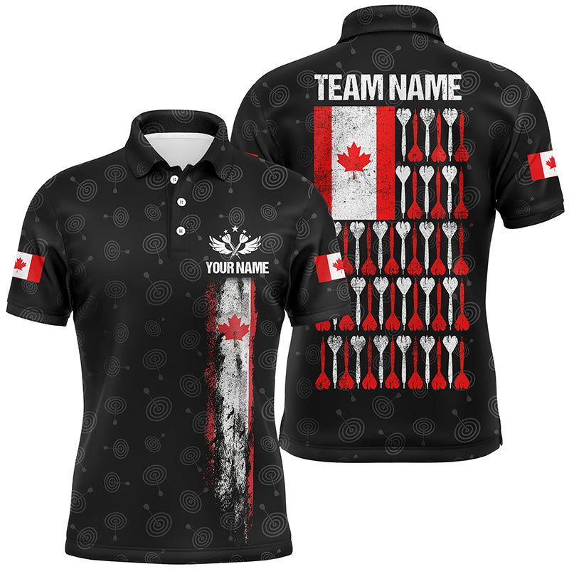 Retro Canada Flag Black Darts Custom Patriotic Darts