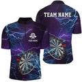 Personalized Thunder Lightning Purple Darts Custom Dart