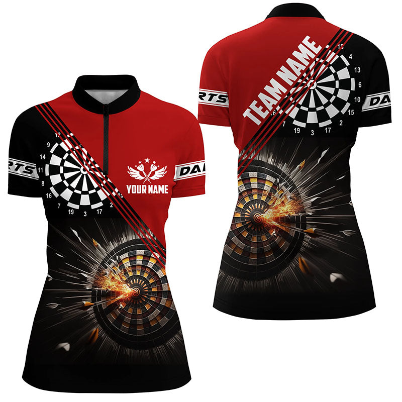 Black Red Darts Fire Personalized Custom Dart