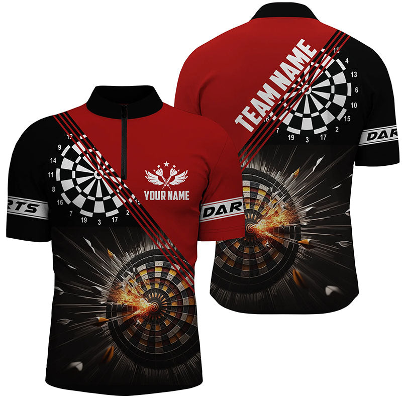 Black Red Darts Fire Personalized Custom Dart