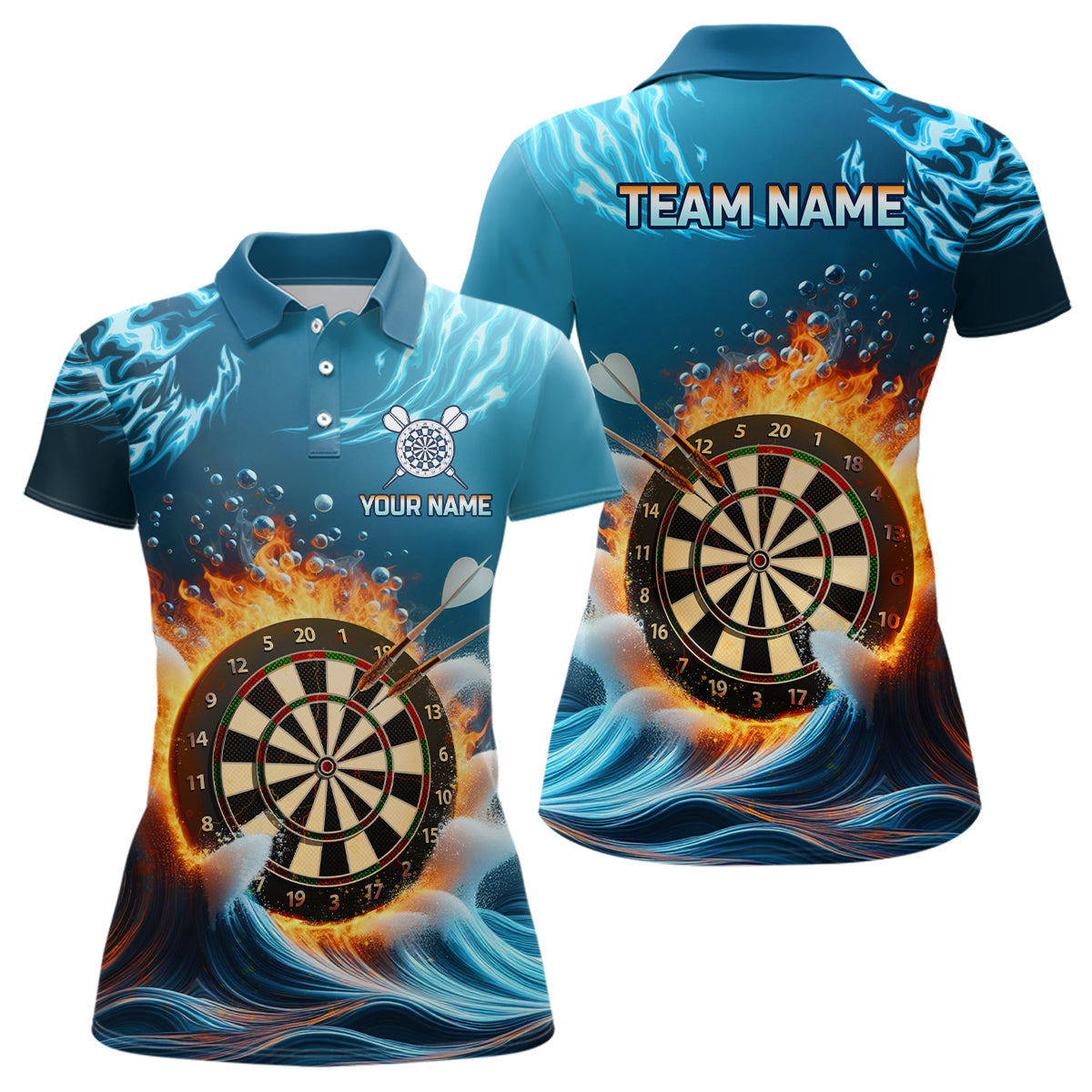 Fire And Water Blue Darts Custom Darts Dart Team