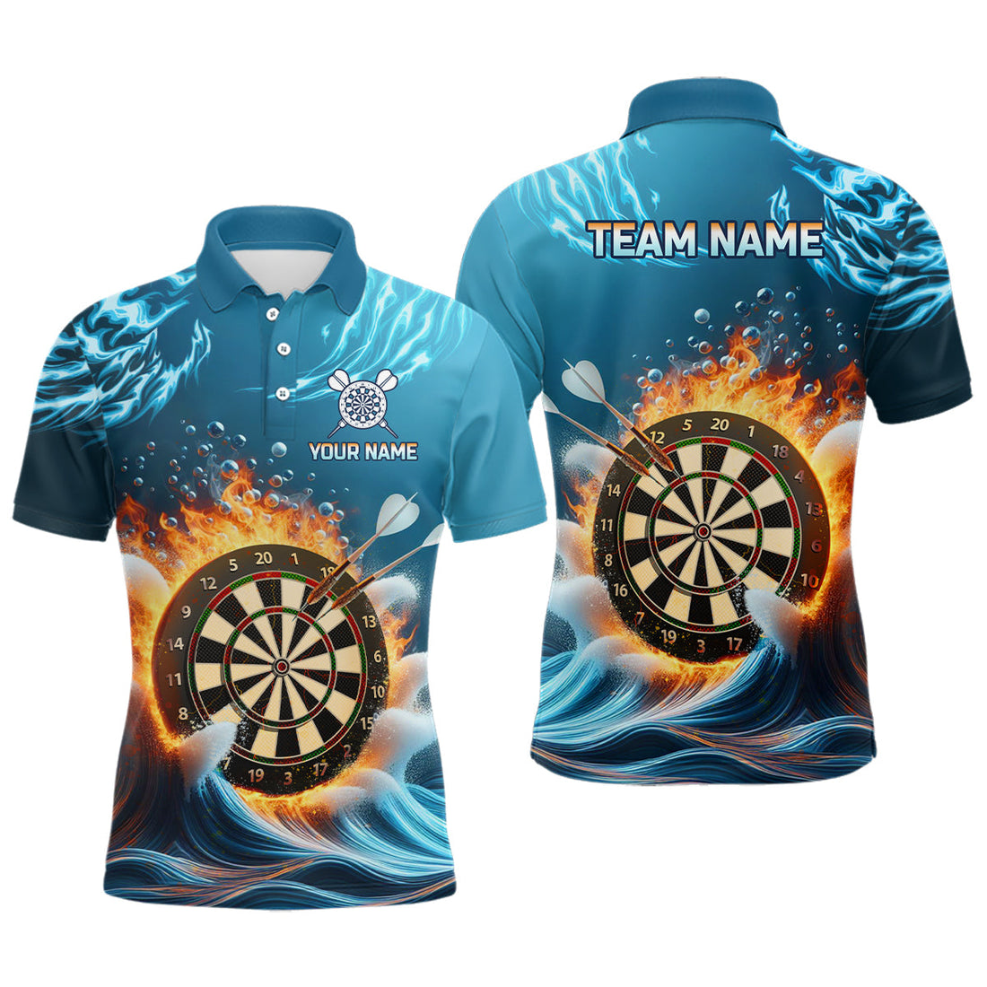 Fire And Water Blue Darts Custom Darts Dart Team