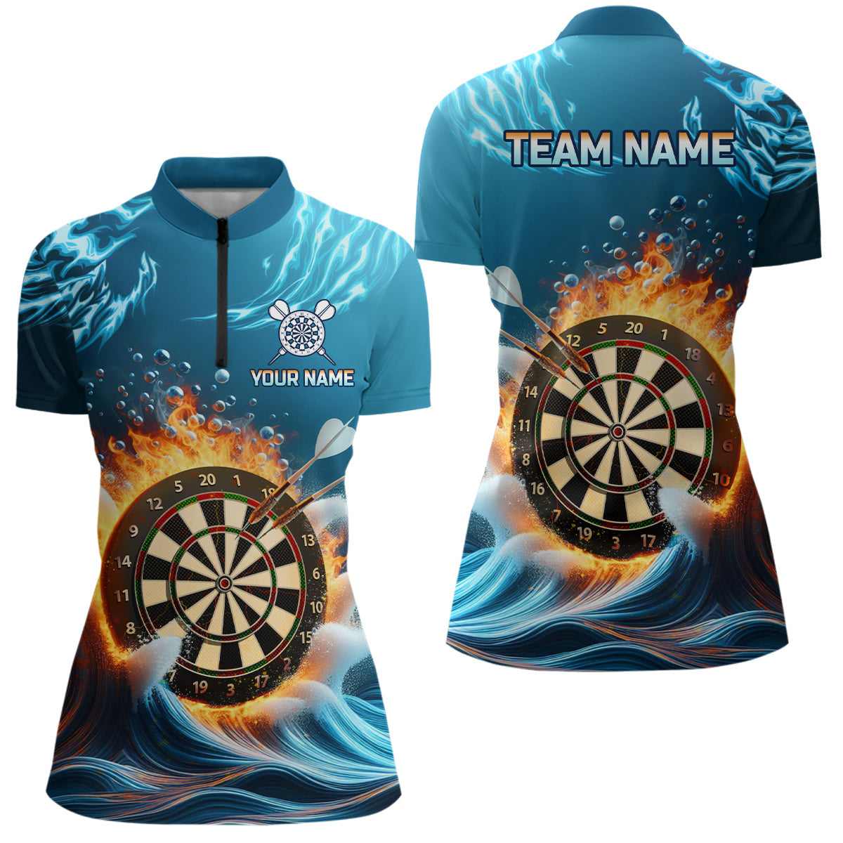 Fire And Water Blue Darts Custom Darts Dart Team