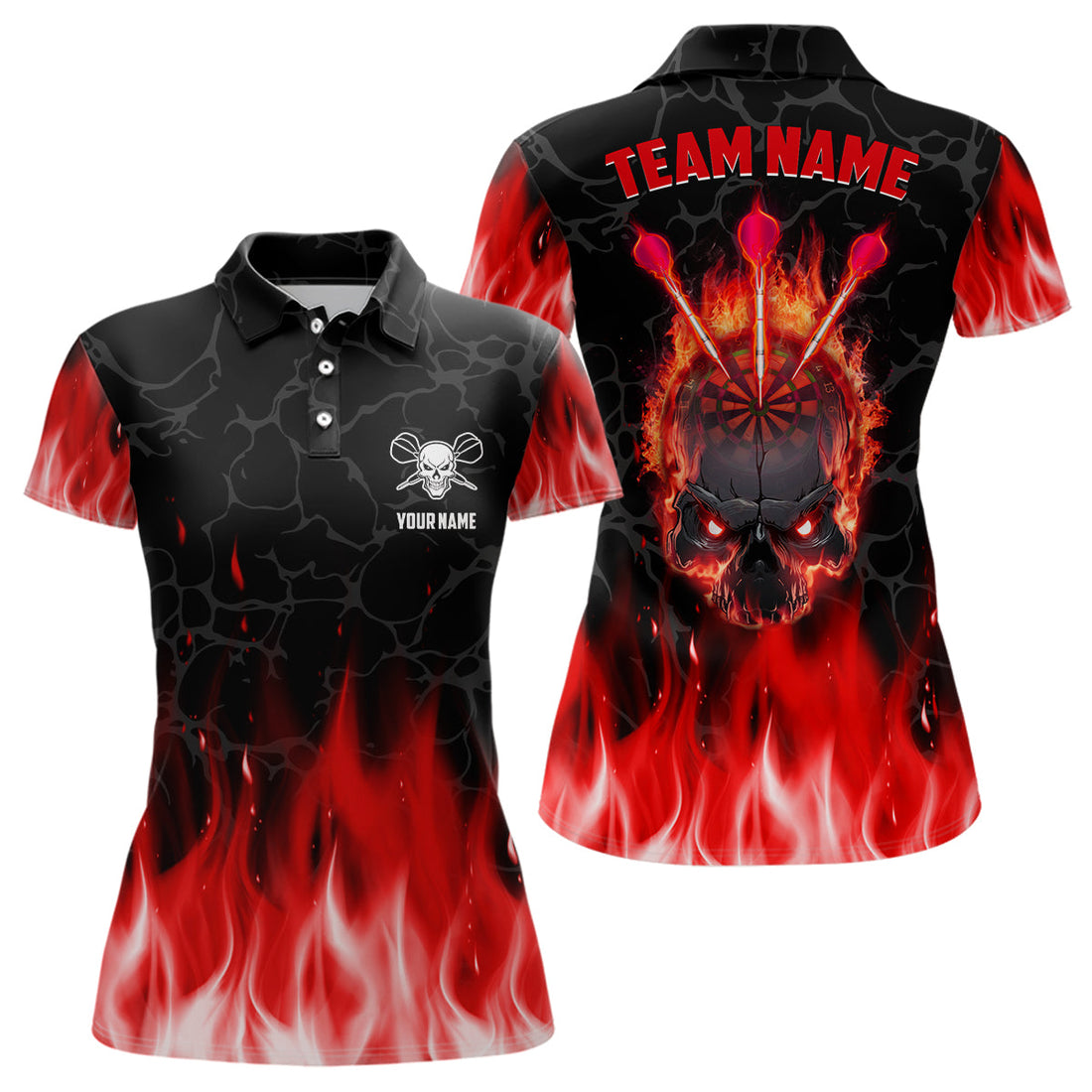 Red Flame Skull Darts Custom Scary Darts Dart