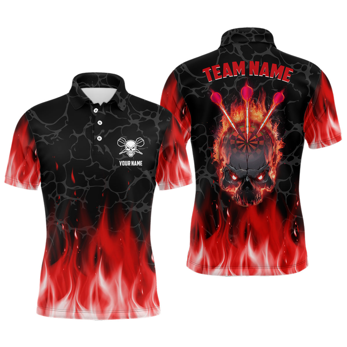 Red Flame Skull Darts Custom Scary Darts Dart