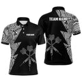 Lightning Tribal Black White Personalized Darts Darts