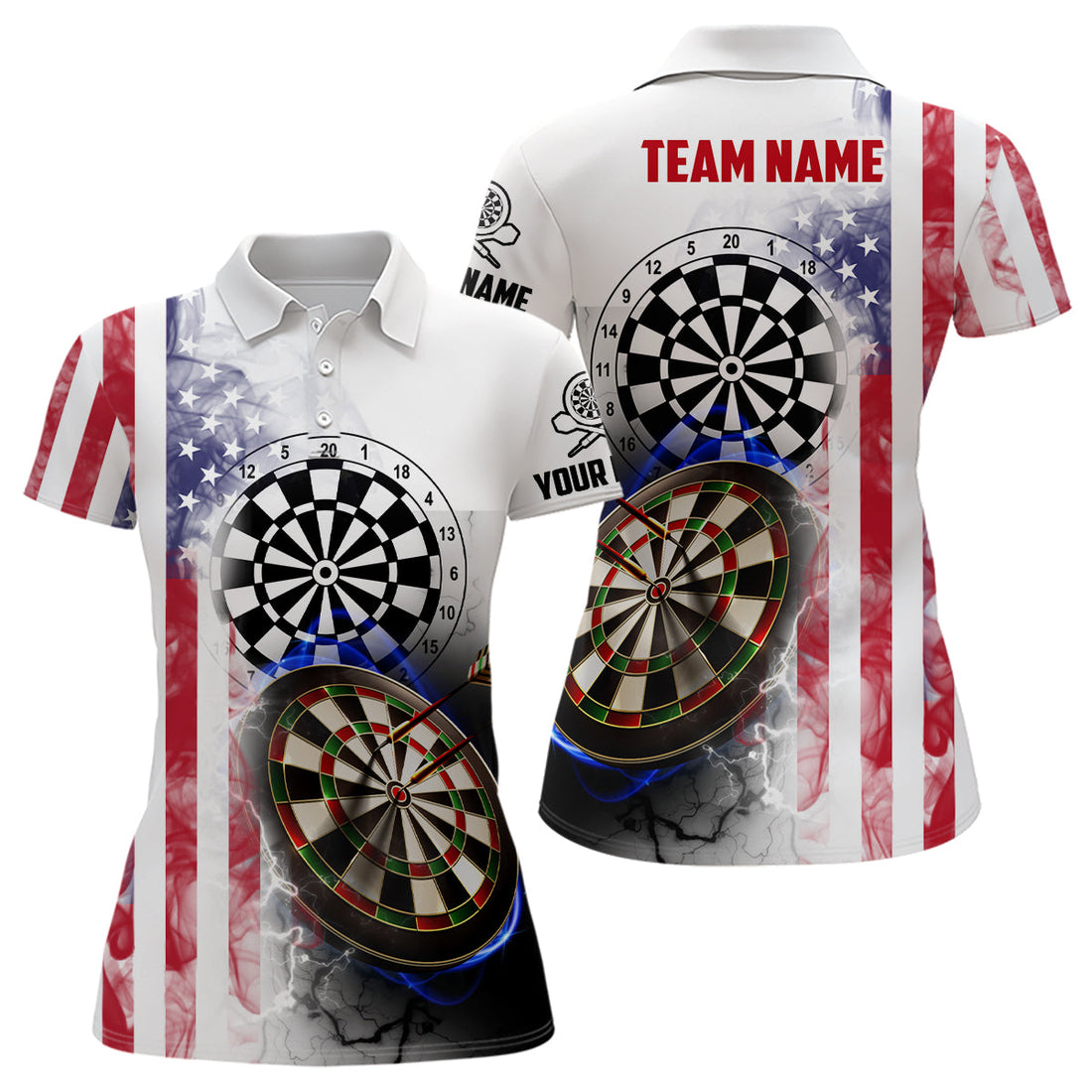 Smoky American Flag Darts Custom Patriotic Women Darts Dart