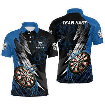 Personalized Black Blue Darts Custom Dart Team