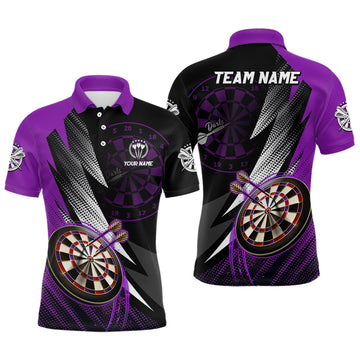 Personalized Black Purple Darts Custom Darts Team