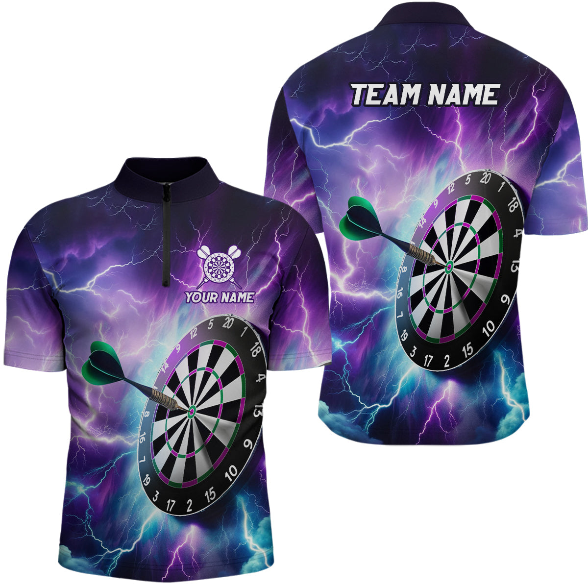Purple Thunder Lightning Darts Custom Darts Dart