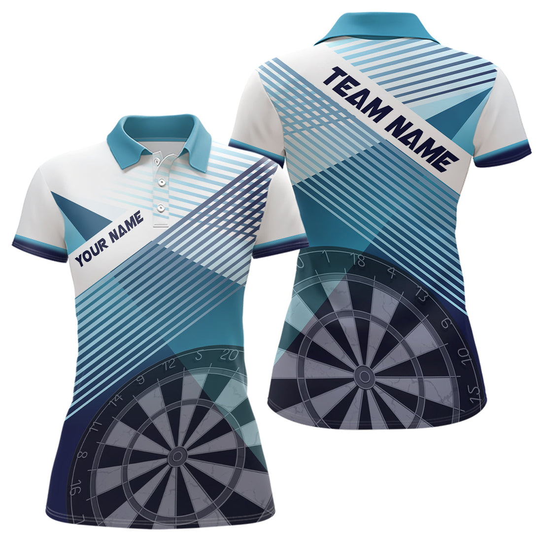 Silhouette White Blue Dart Personalized Cool Women Dart