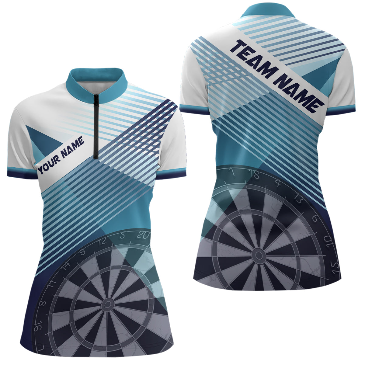 Silhouette White Blue Dart Personalized Cool Women Dart