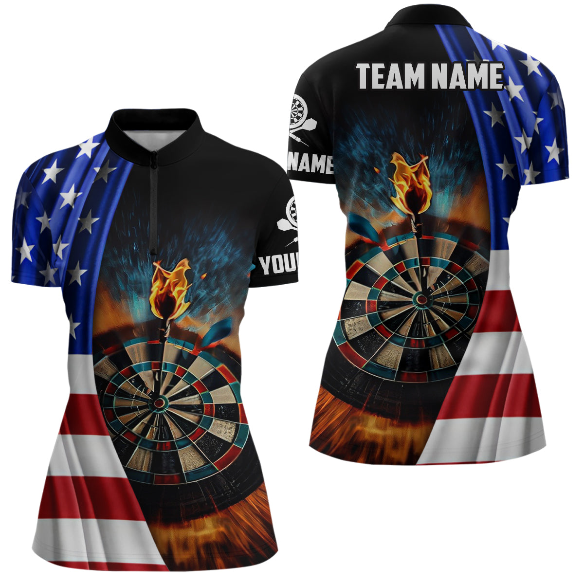 American Flag Darts Custom Fire Patriotic Darts